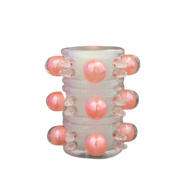 Beaded Silicone Cock Ring