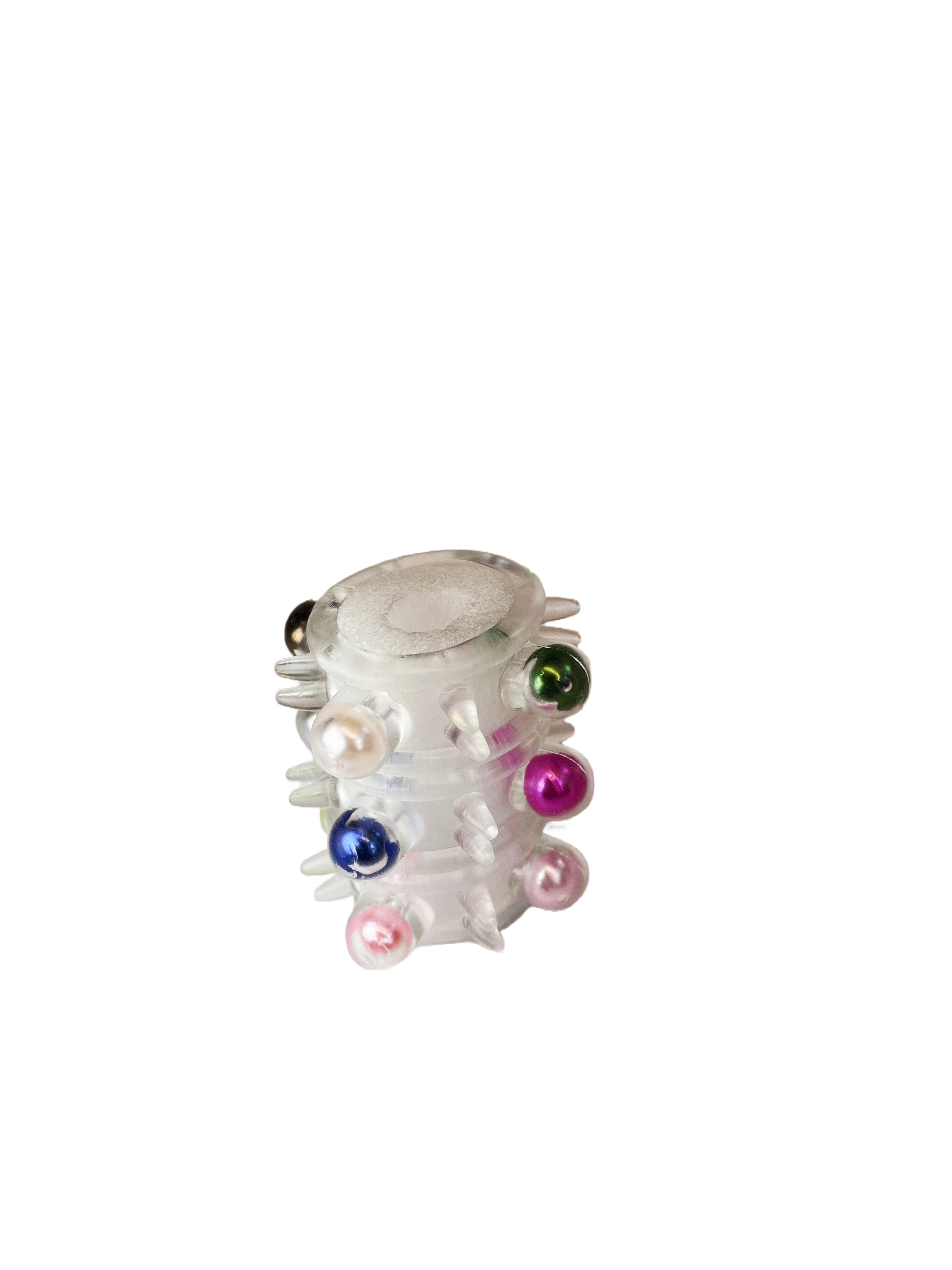 Beaded Silicone Cock Ring