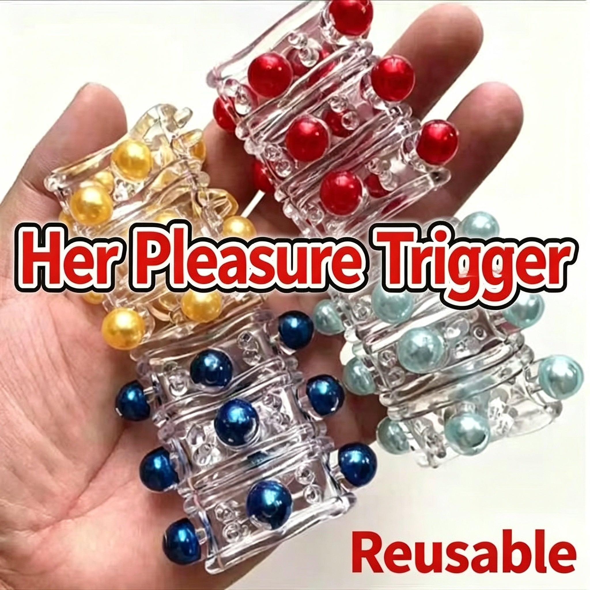 Beaded Silicone Cock Ring