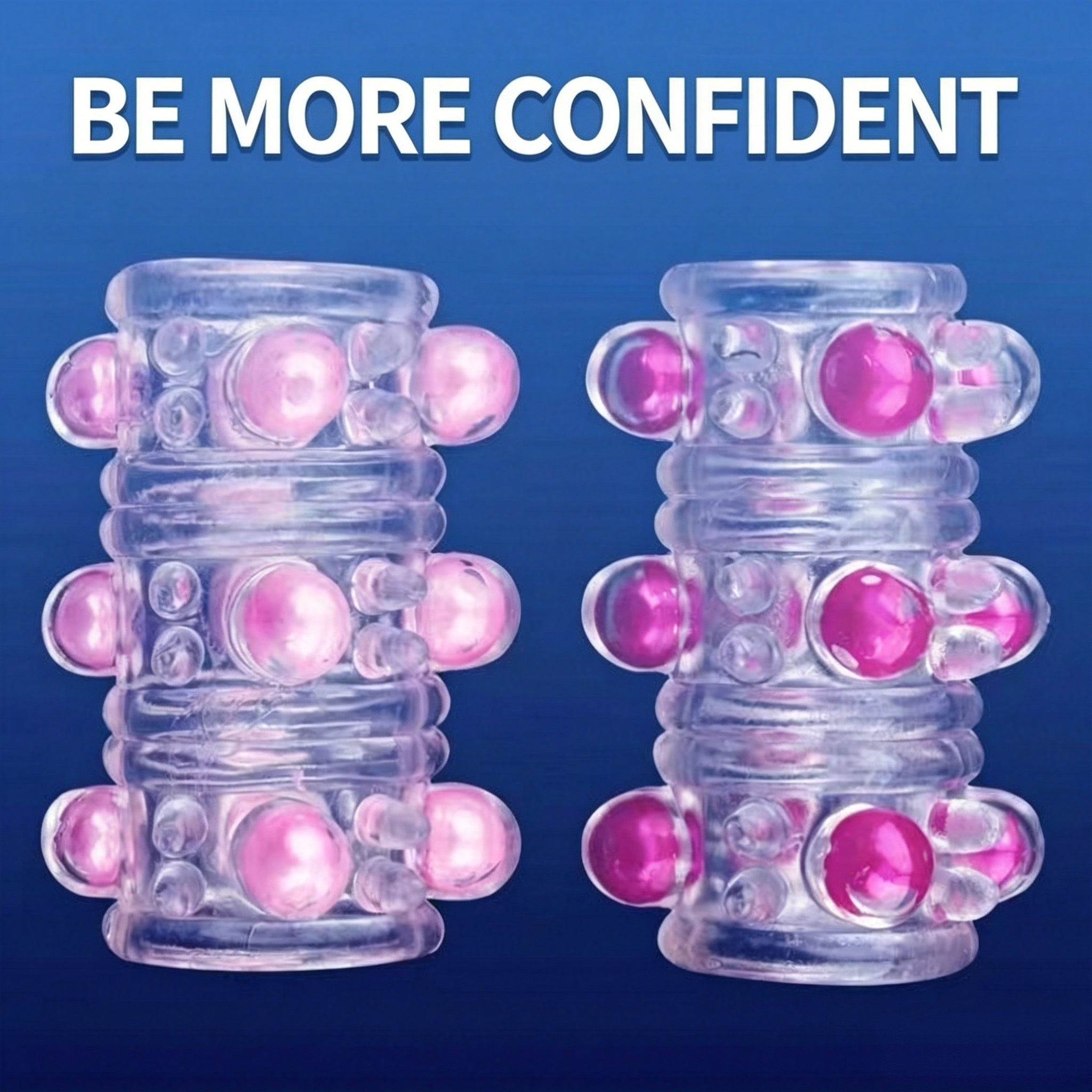 Beaded Silicone Cock Ring