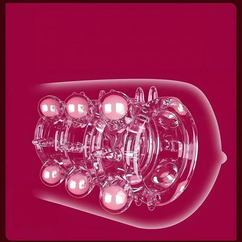 Beaded Silicone Cock Ring